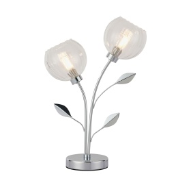 D0844CH  Elm Table Lamp 2 Light Polished Chrome